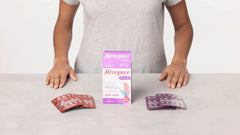 Menopace Plus Active Botanical tablets inside dual-pack for hormone balance routine