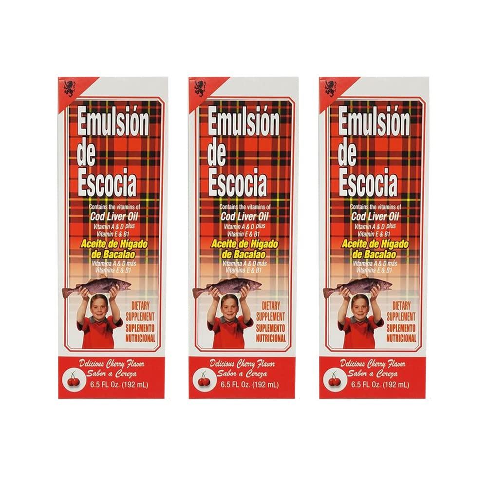 Menper Scotland Emulsion bottle front view for kid-friendly daily supplement.