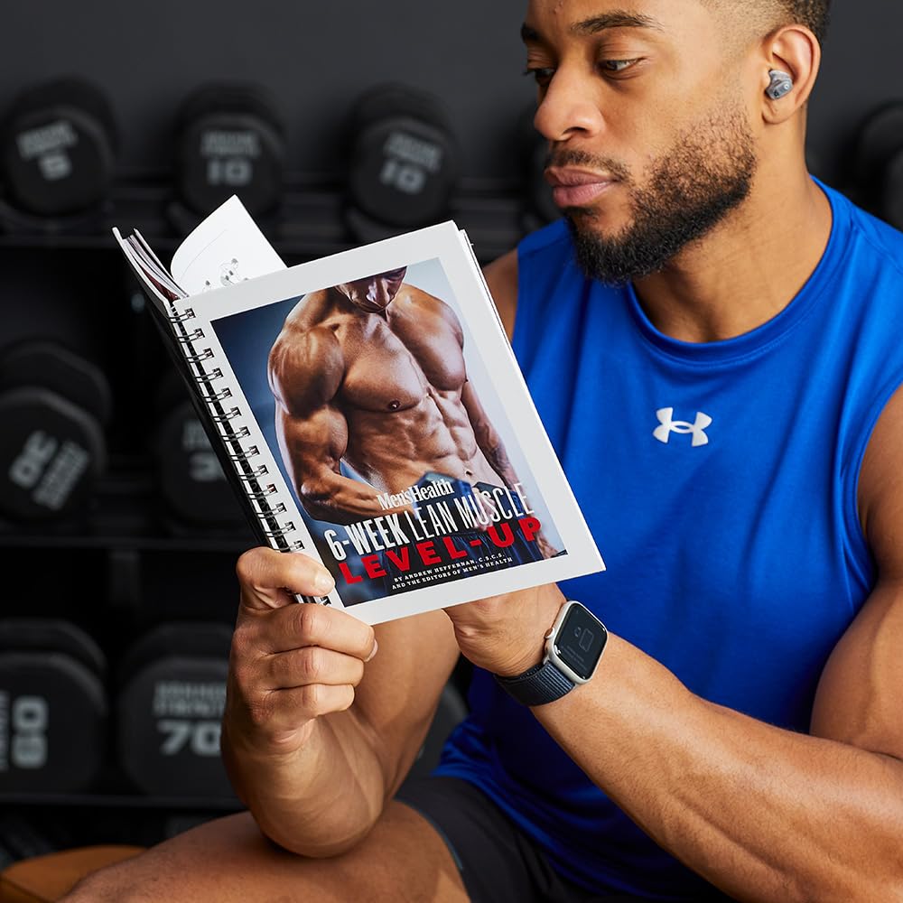 Men's Health 6-Week Lean Muscle Level-Up workout calendar illustrates six-week planning for consistency.