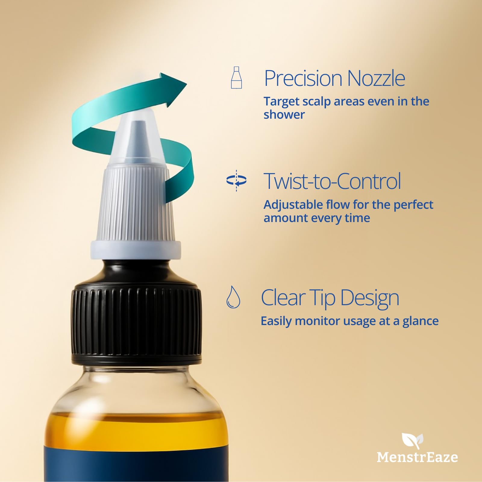 MenstrEaze suitable for all hair types, leaving hair manageable.