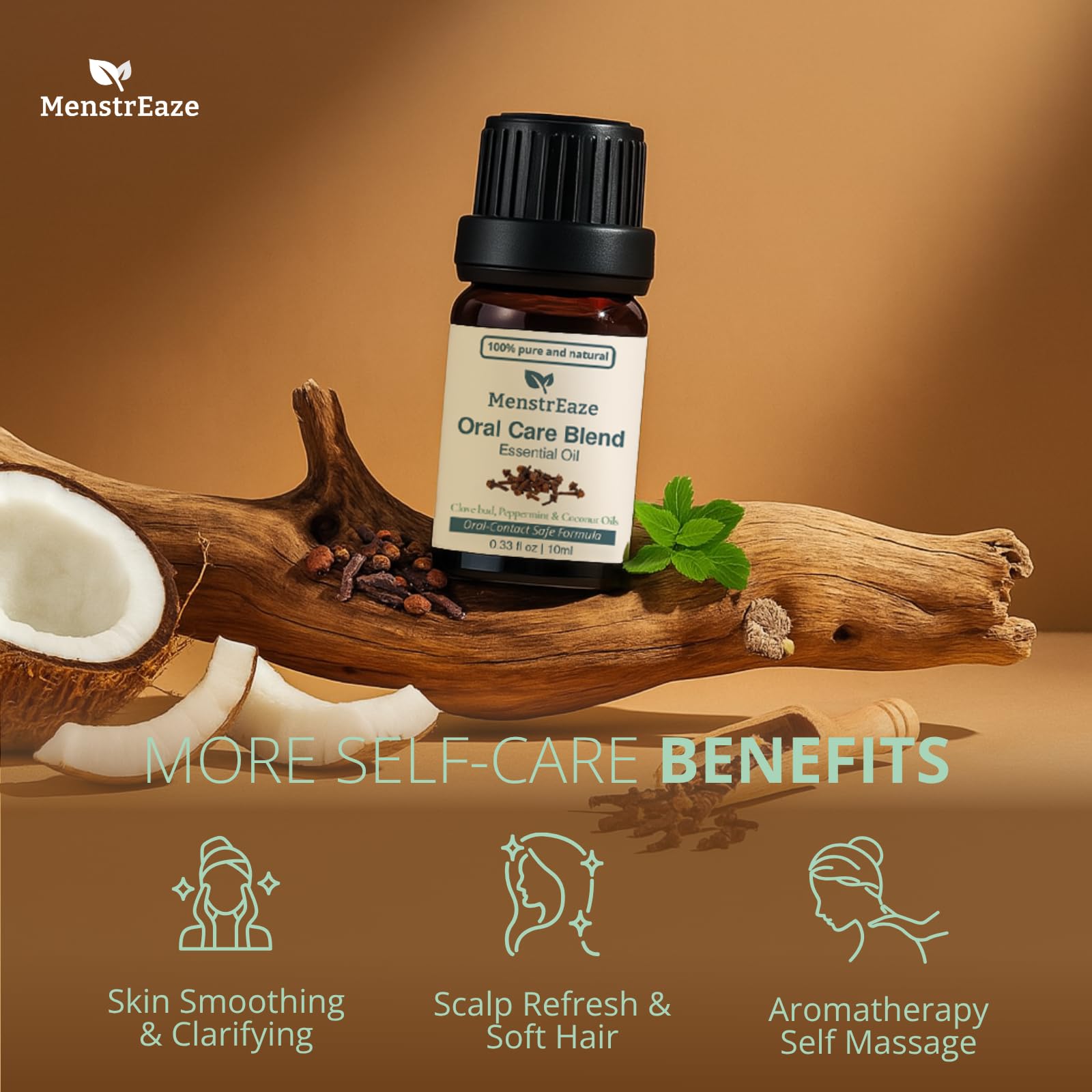Coconut oil cleansing base emphasizing natural cleansing support