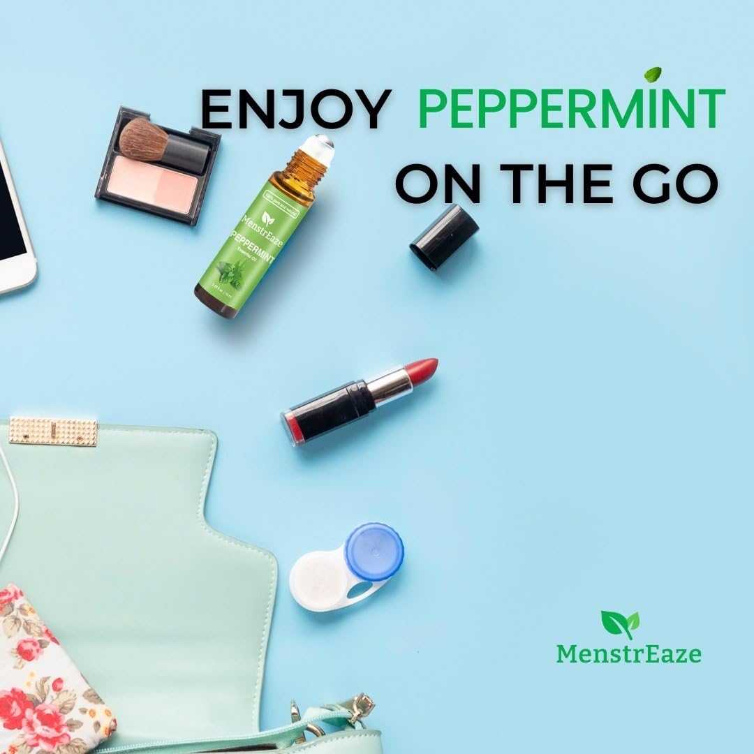 Pure peppermint oil with menthol delivering a cooling sensation on skin.