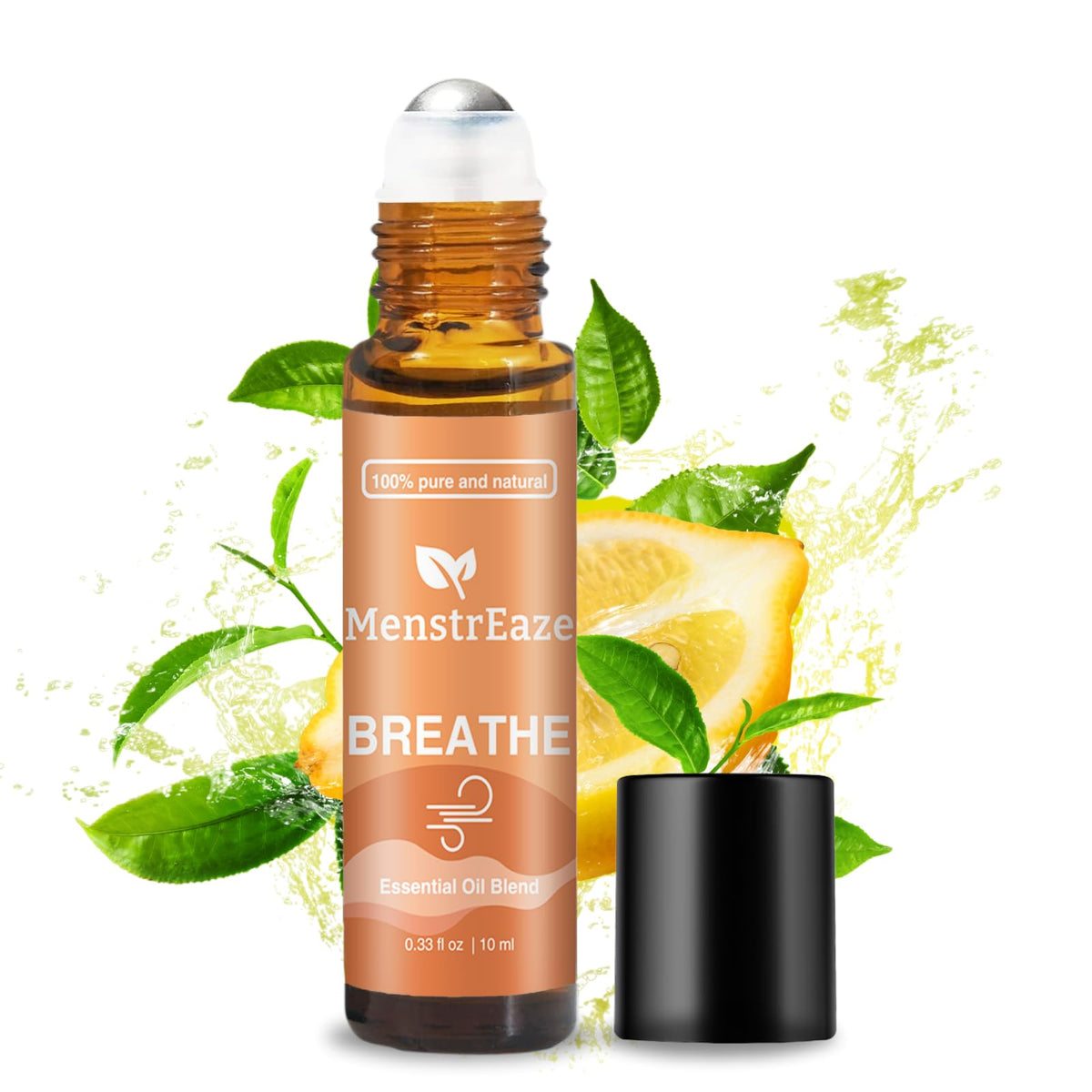 MenstrEaze Breathe roll-on bottle for on-the-go breathing support.