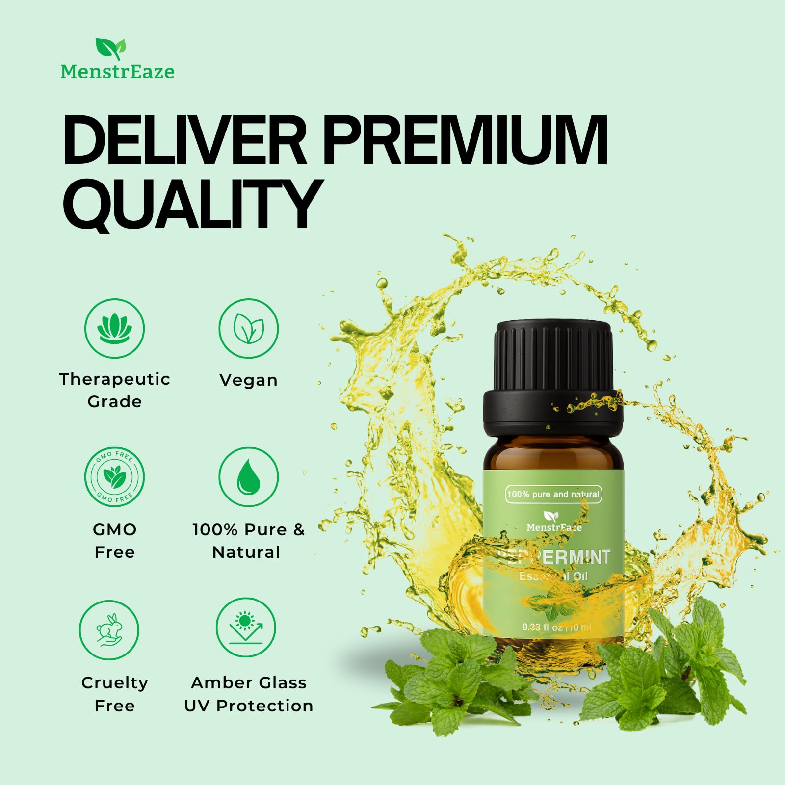 MenstrEaze peppermint oil for DIY candles and soaps
