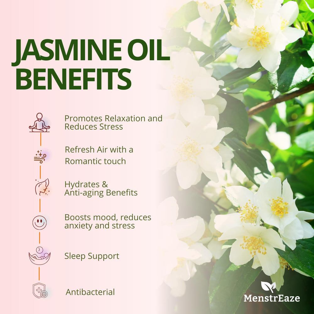 MenstrEaze Jasmine oil in candle making adds elegant floral scent.