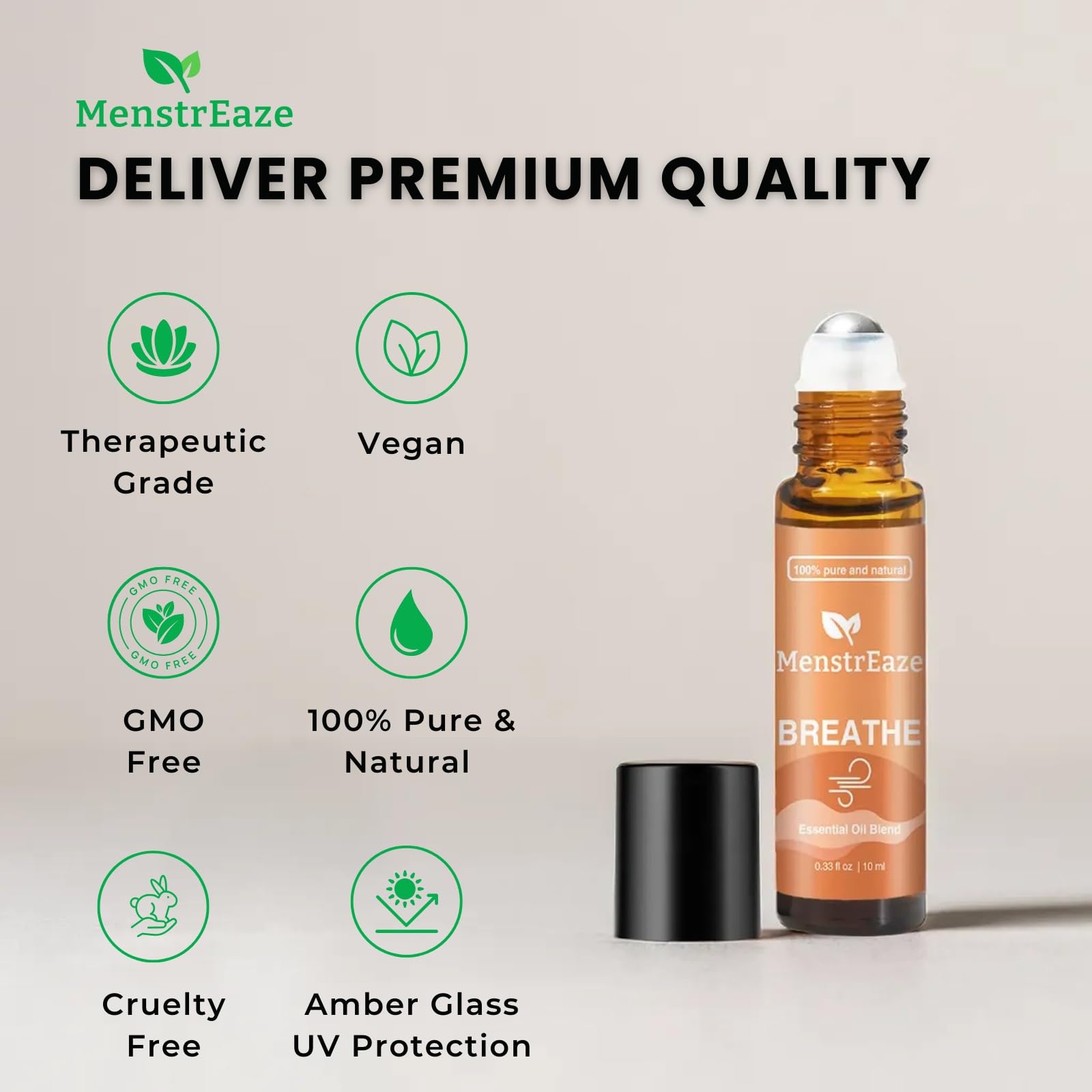 MenstrEaze travel-friendly packaging ideal for bag or purse.