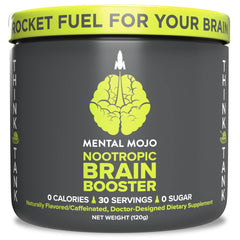 Mental Mojo bottle with kiwi strawberry flavor for focus and energy