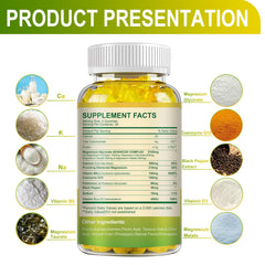 MENXI Magnesium Glycinate Gummies bottle open suggests a calming, sugar-free routine.