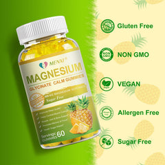MENXI gummies ingredients panel with D3 B6 CoQ10 for balanced wellness