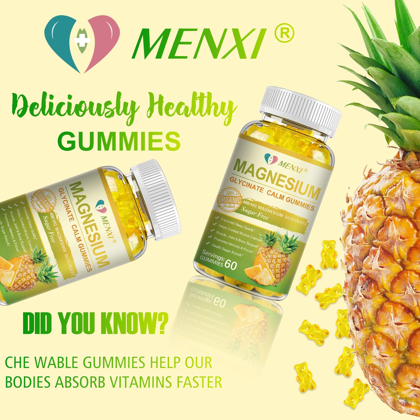 MENXI Calcium-Magnesium synergy close-up illustrates bone-support nutrients.
