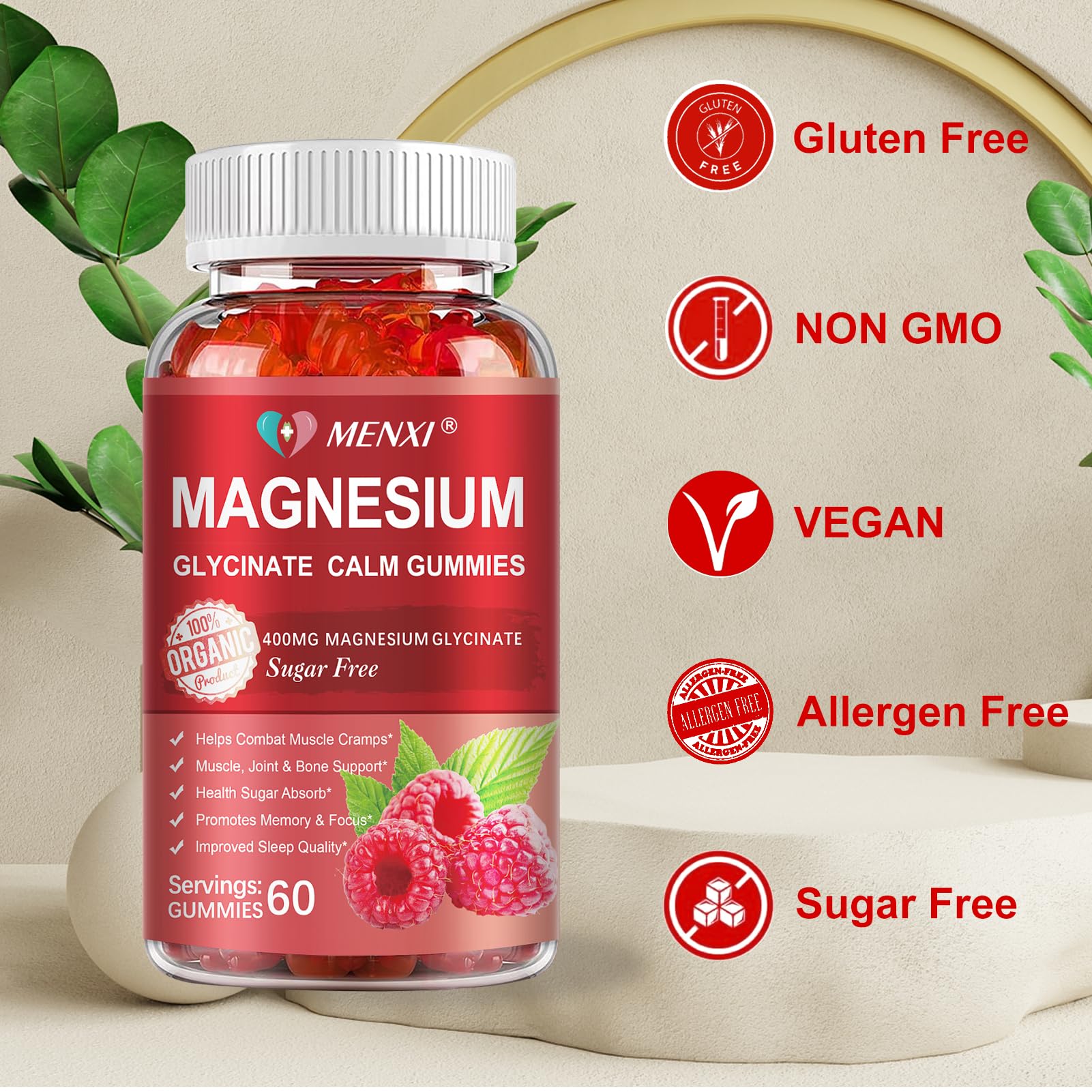 MENXI gummies ingredients highlight vegan and sugar-free formulation for wellness.