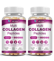 MENXI Multi Collagen softgel bottle for daily skin and joint support