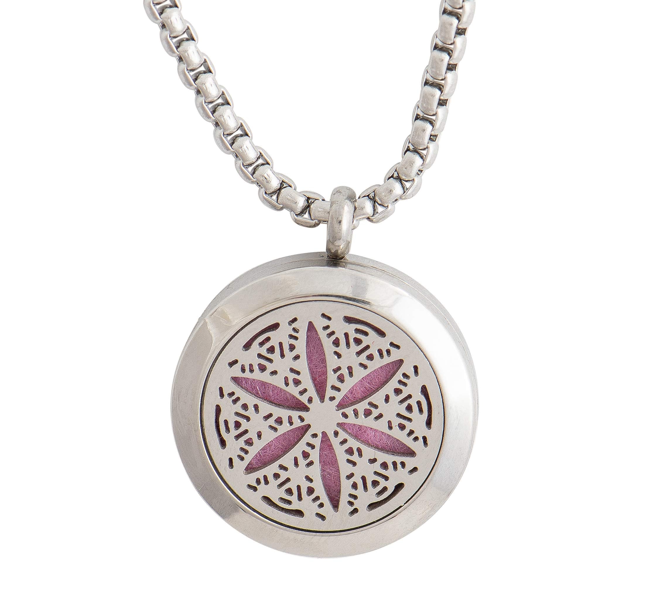 mEssentials Wild Essentials diffuser necklace front view for on-the-go aromatherapy