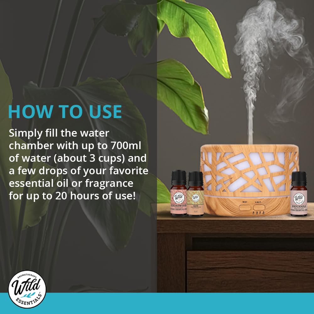 Messentials Wild Essentials diffuser includes timer and auto-off features.