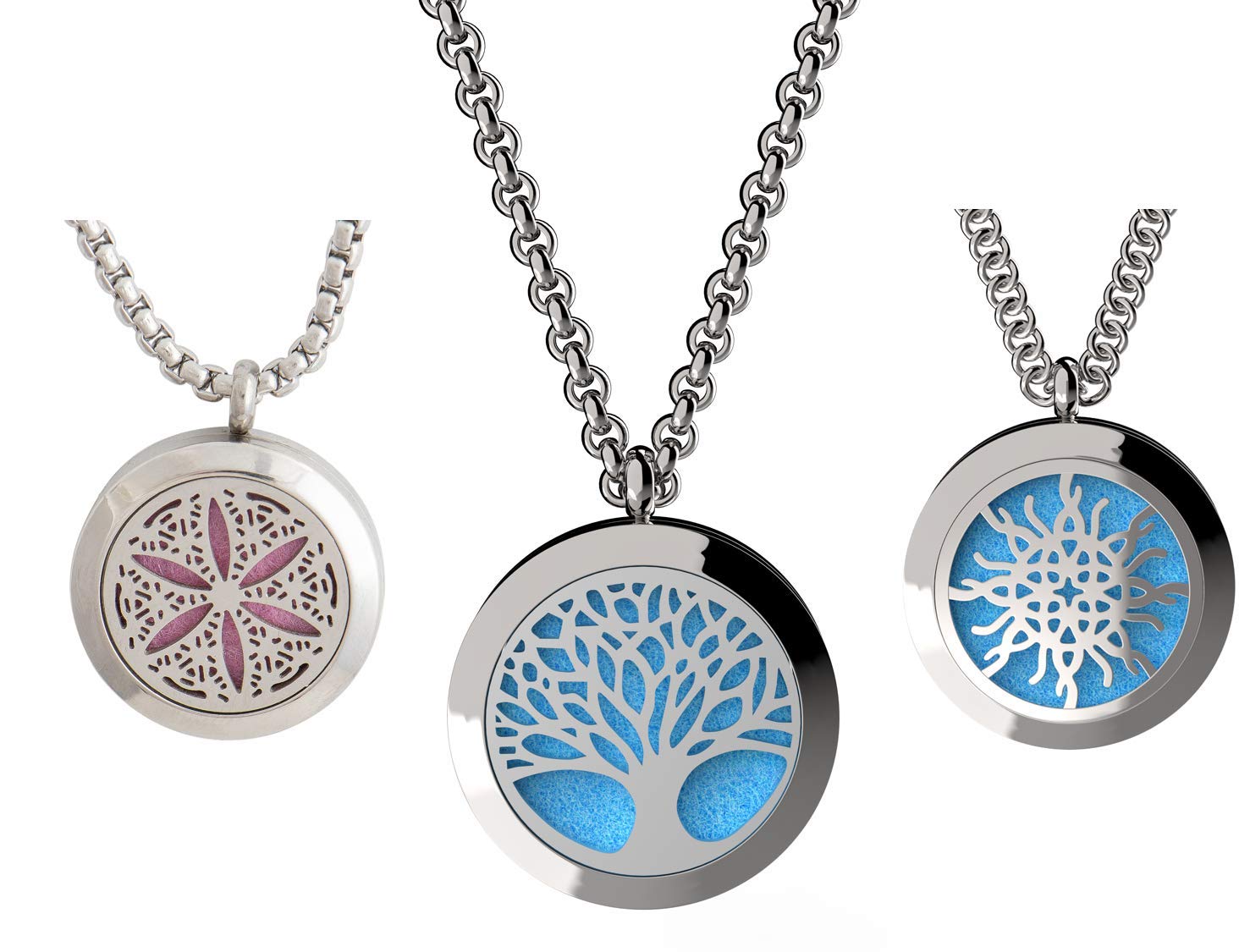 mEssentials Wild Essentials tree of life pendant on chain for on-the-go aromatherapy