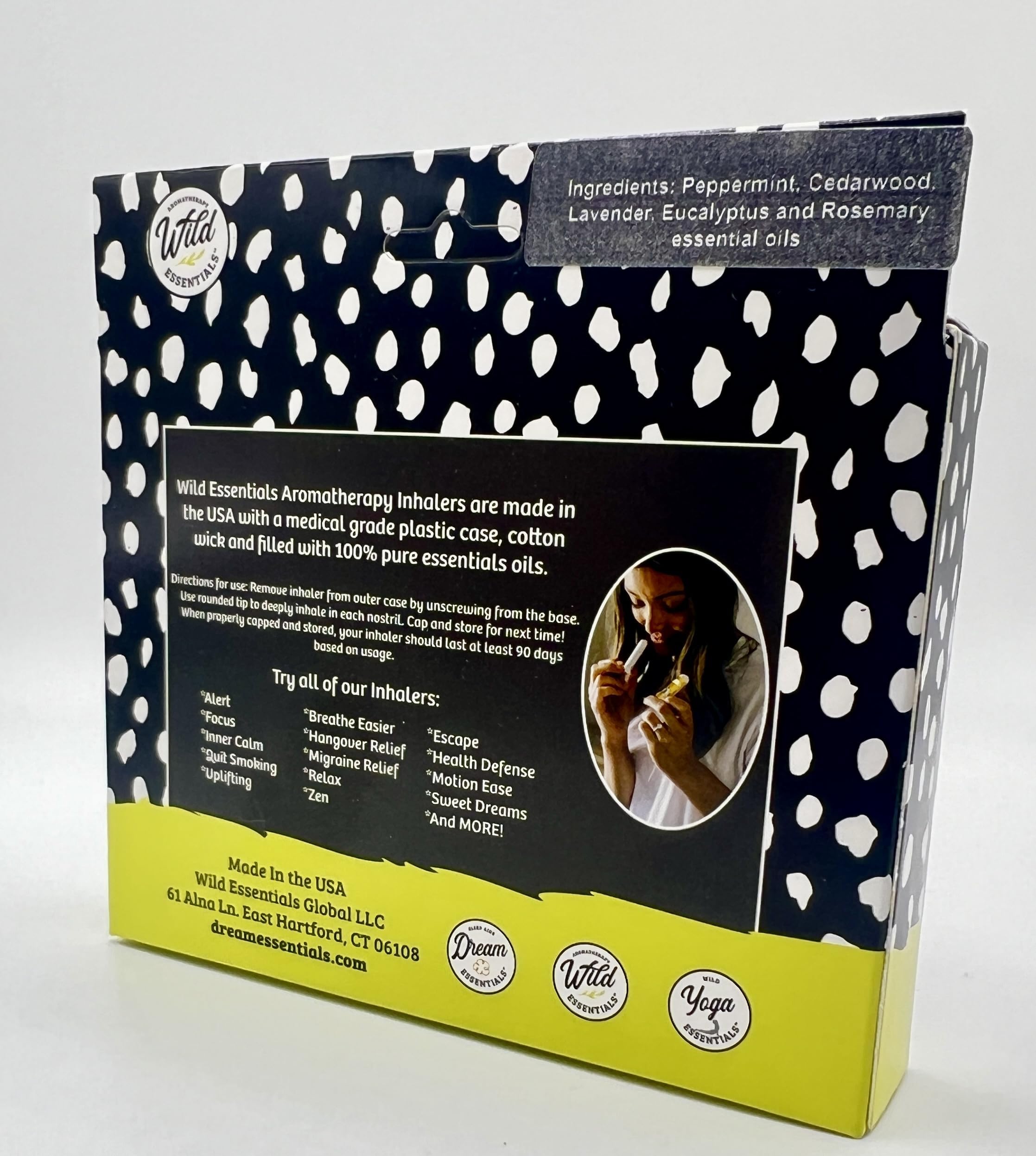 Usage shot demonstrates easy inhalation for on-demand aroma during work or study.