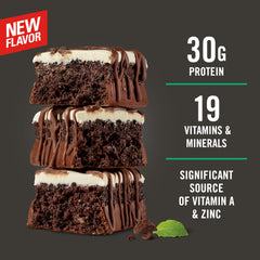 MET-Rx Mint Super Cookie Crunch packaging highlighting meal replacement convenience.