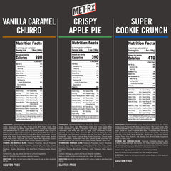 MET-Rx Big 100 Colossal Vanilla Caramel Churro bar close-up, satisfying post-workout cravings.
