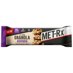 MET-Rx Big 100 Granola Bar ingredients panel showing protein blend.