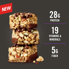 MET-Rx Big 100 Granola Bar nutrition facts with vitamins.