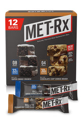 MET-Rx Big 100 Super Cookie Crunch bar ready for a meal replacement or snack