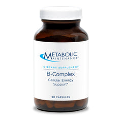 Metabolic Maintenance B-Complex bottle front with vegan energy support