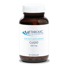 Metabolic Maintenance CoQ10 100 mg bottle for daily energy support