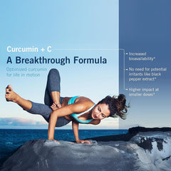 Metabolic Maintenance Curcumin C bottle open with capsules ready.