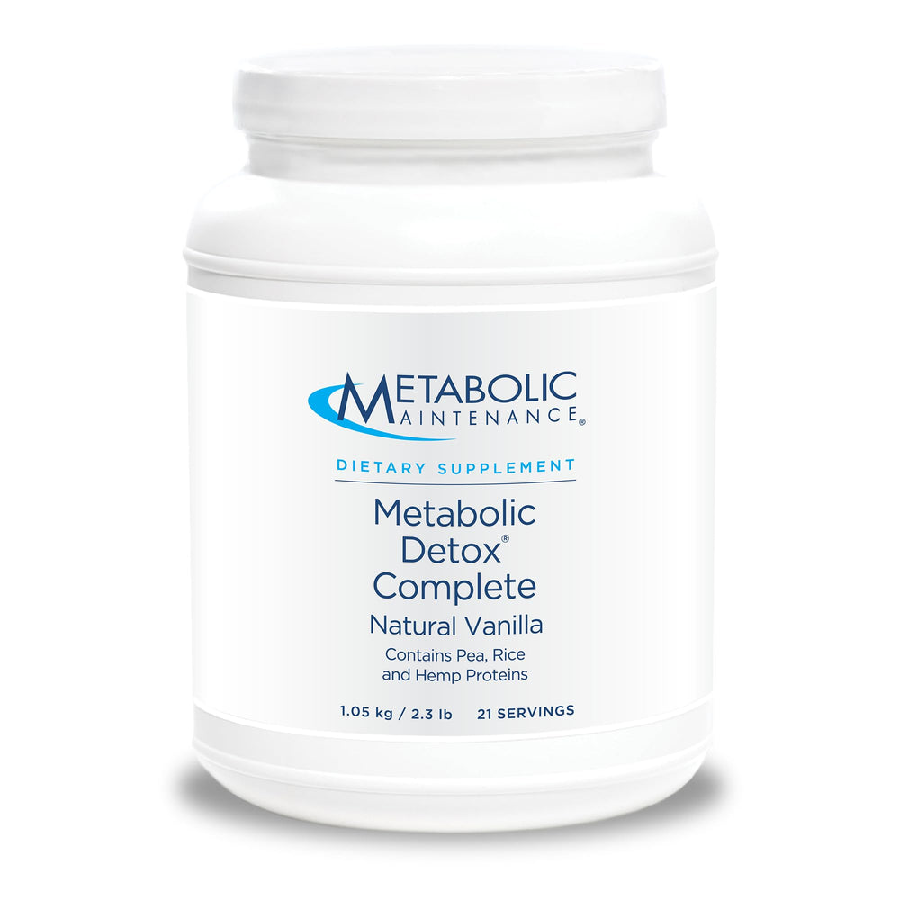 Metabolic Maintenance Detox Complete vanilla tub front view for detox support