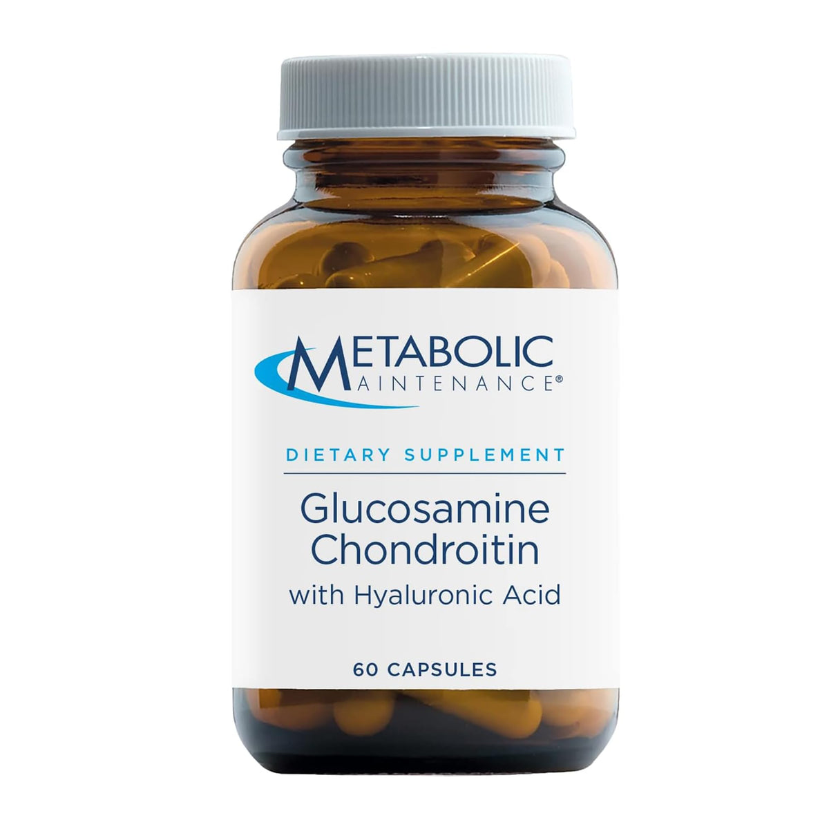 Metabolic Maintenance glucosamine chondroitin bottle front showing joint support potential.