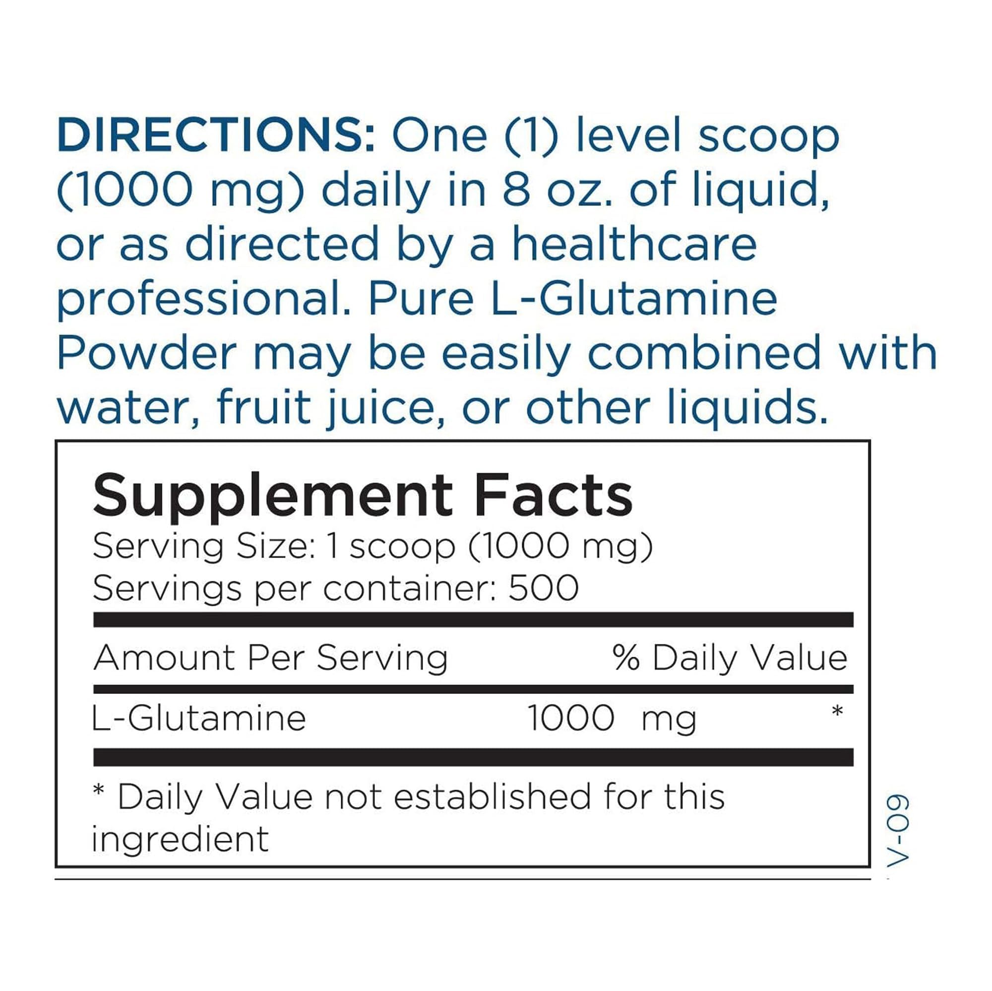 Metabolic Maintenance glutamine powder being stirred into water for easy drink mix.