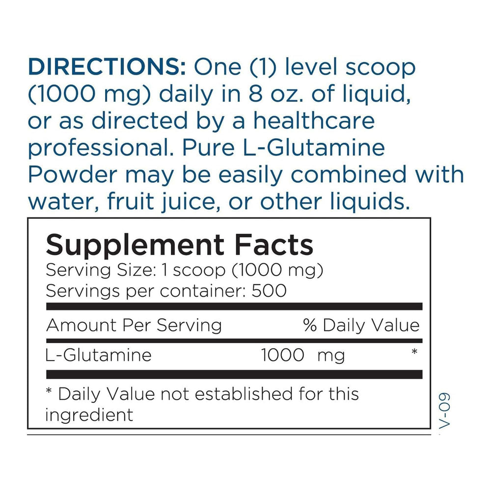 Metabolic Maintenance glutamine powder being stirred into water for easy drink mix.