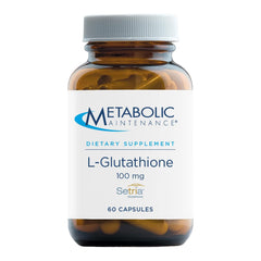 Metabolic Maintenance L-Glutathione bottle for daily antioxidant support.