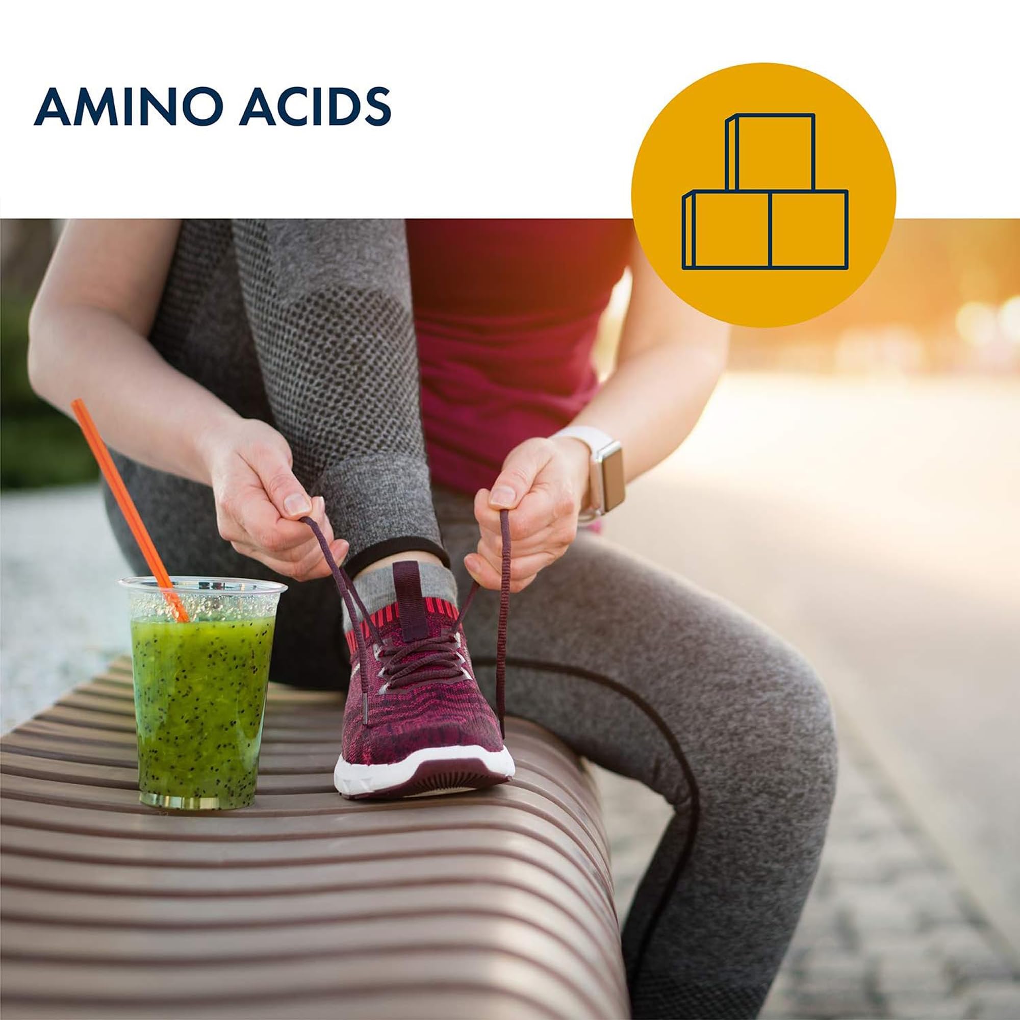 Metabolic Maintenance Glycine Powder scoop in liquid, convenient for everyday use.