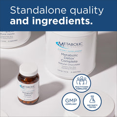 Metabolic Maintenance Glycine Sticks label highlighting purity and allergen information.