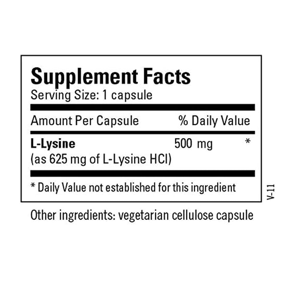 Daily dosing scene with Metabolic Maintenance L-Lysine 500mg capsules