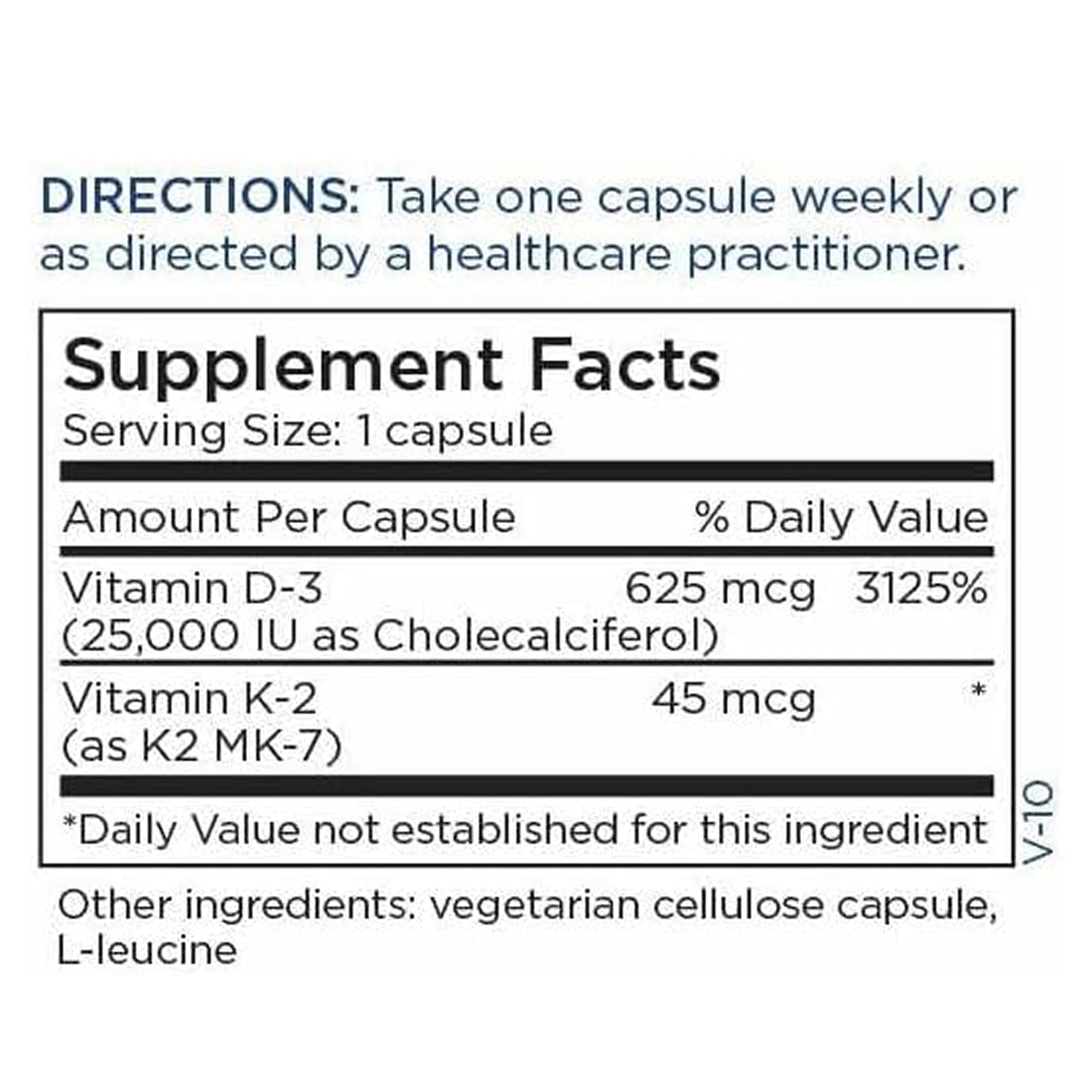 Front label of Metabolic Maintenance Vitamin D3 K2 signals synergy for overall wellness
