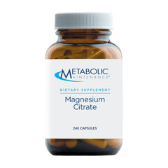 Metabolic Maintenance Magnesium Citrate Capsules bottle supports convenient daily use and muscle support