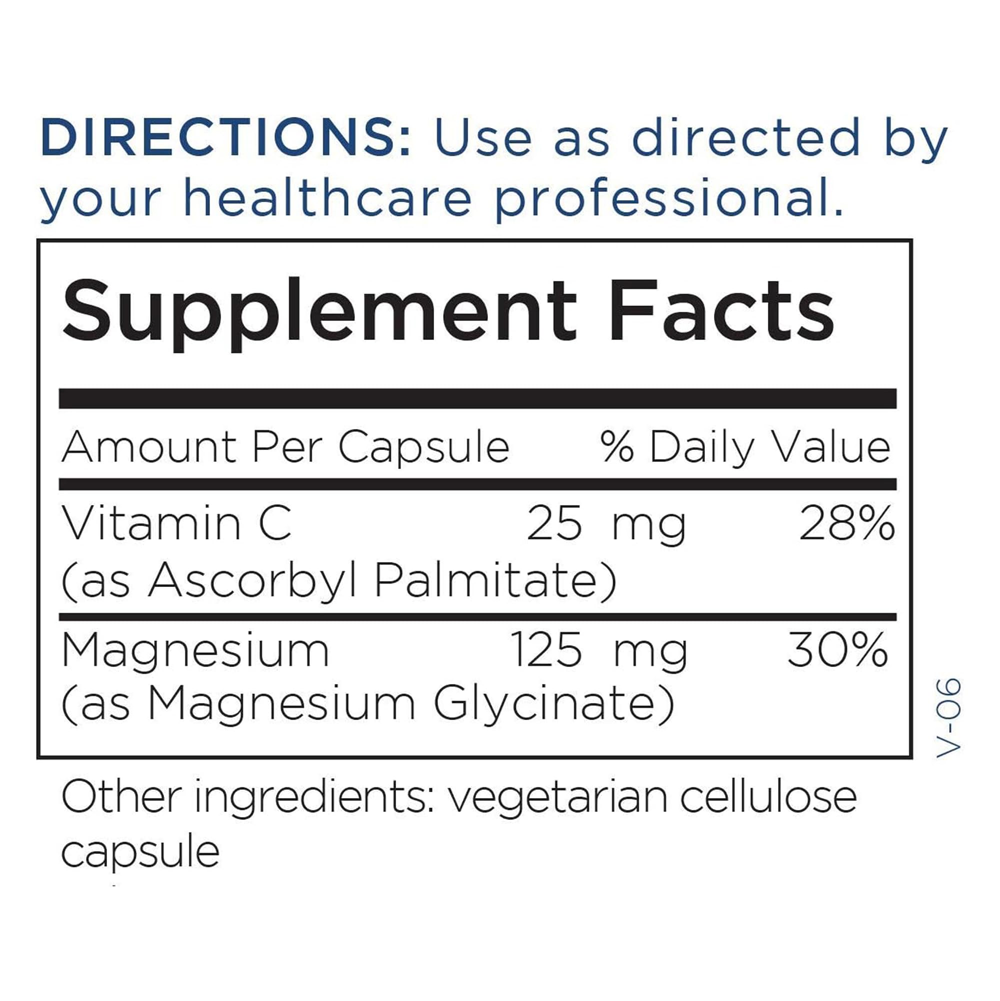 Metabolic Maintenance Magnesium Glycinate packaging – vegetarian capsules, gluten-free.