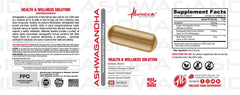Close-up of organic Ashwagandha powder packaging for everyday wellness.