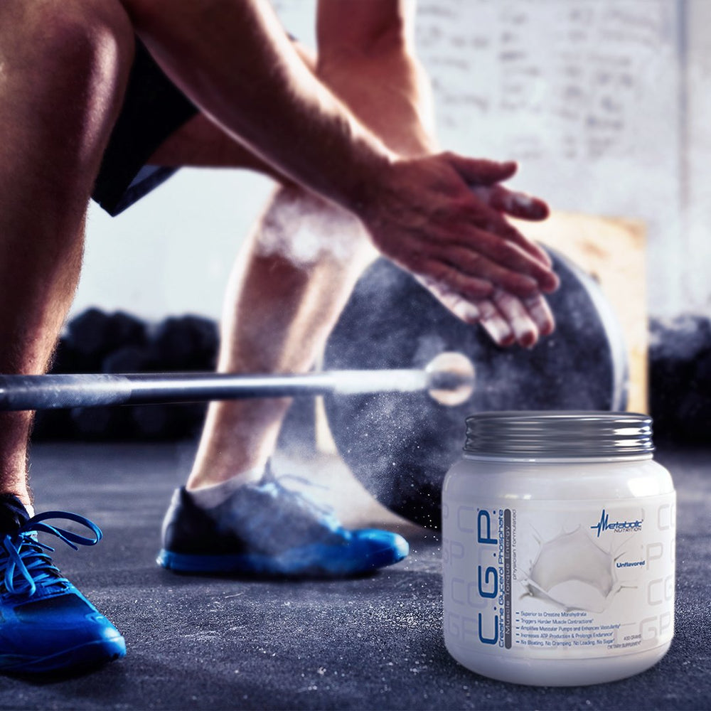 Clear glass with dissolved CGP powder showing smooth texture and solubility.