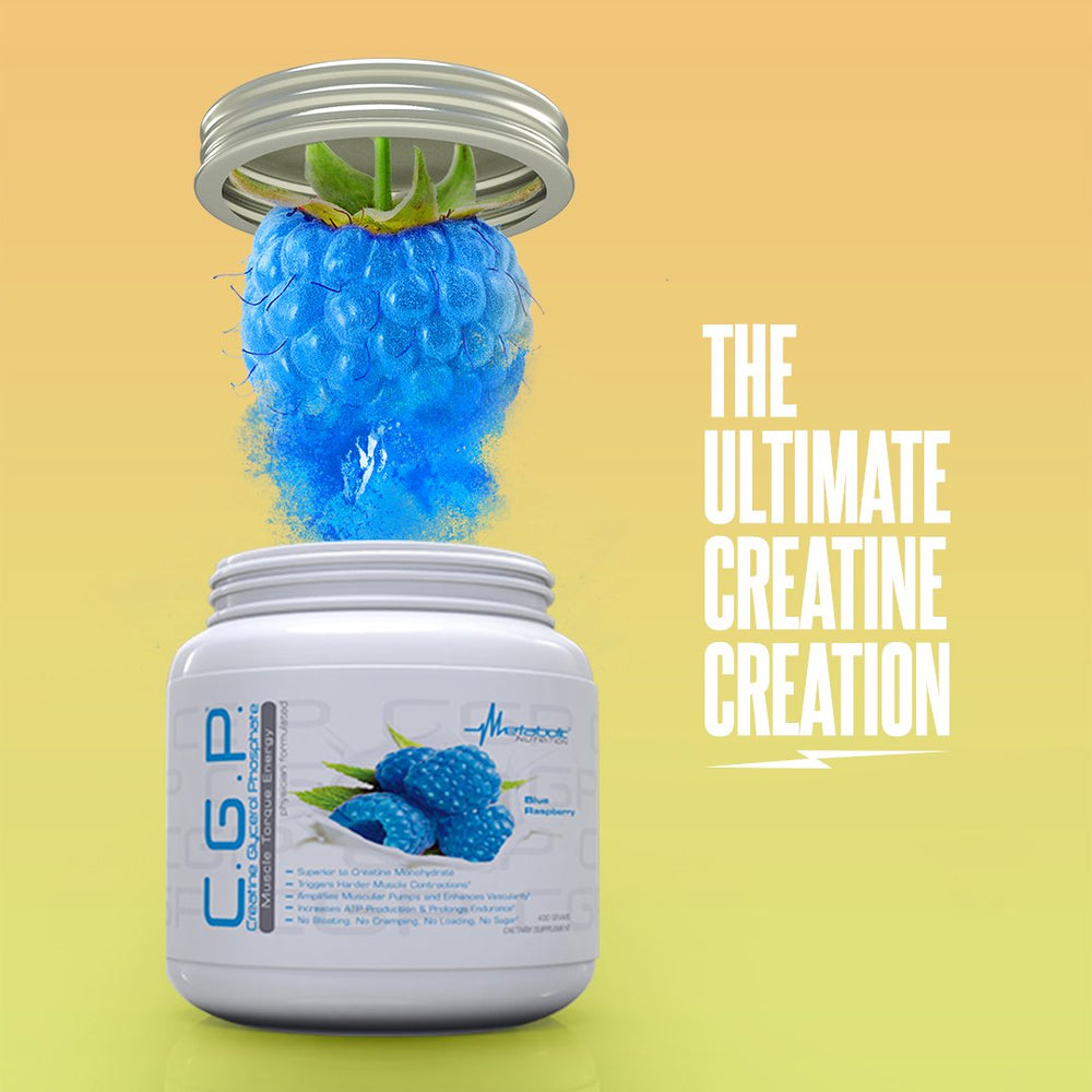 Shaker ready for training with Metabolic Nutrition CGP included.