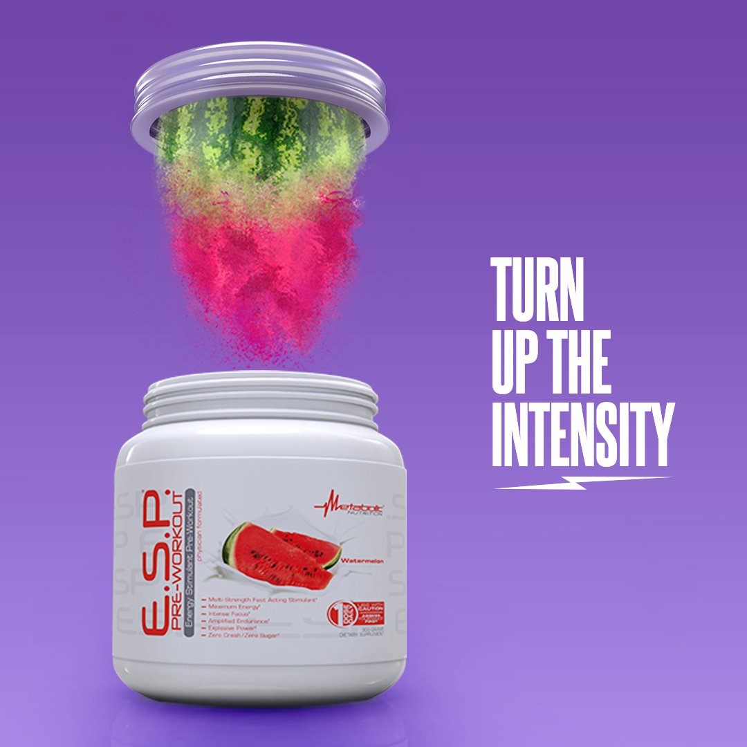 ESP flat-lay packaging conveys ready-to-use pre-workout setup