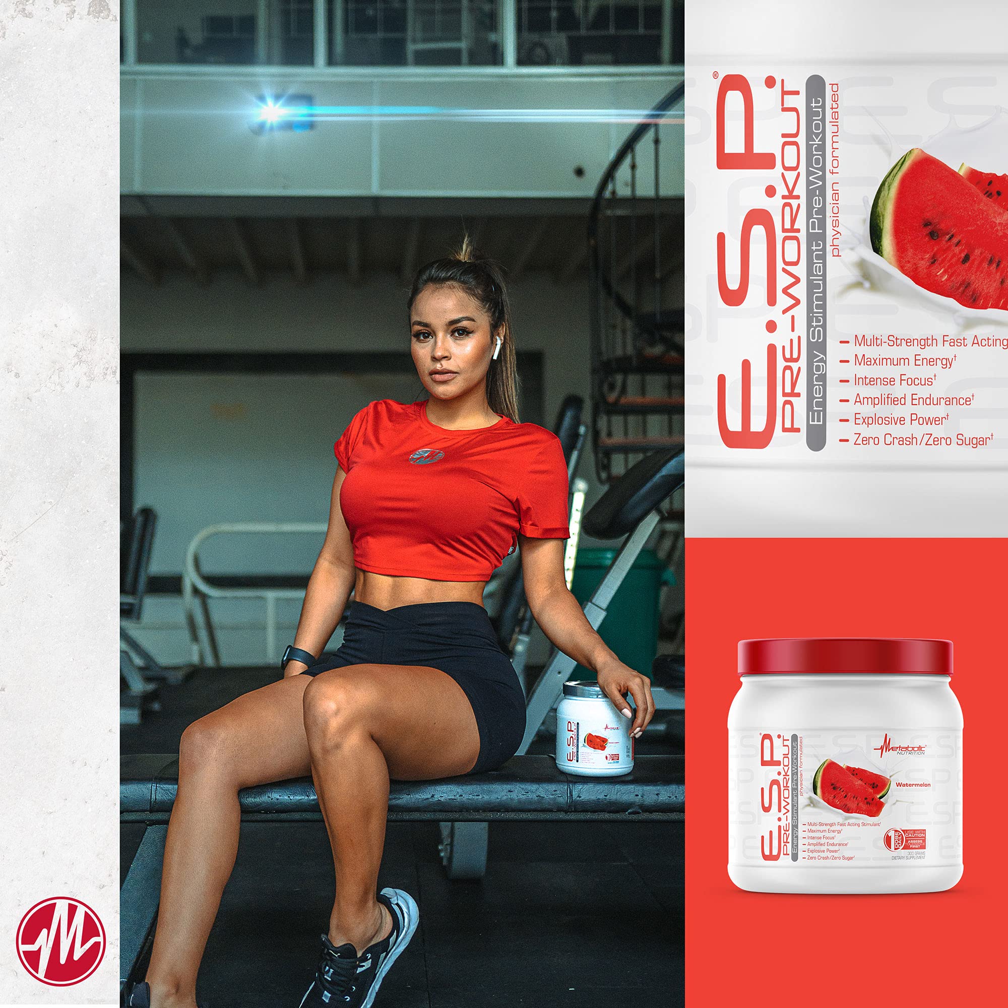 Metabolic Nutrition ESP fruit punch serving showing focus and energy possibilities.