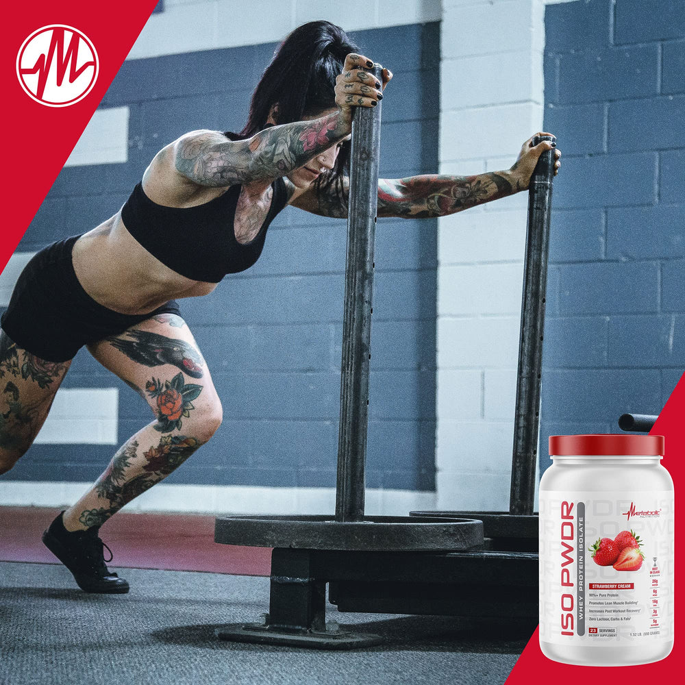 Serving suggestion for protein-rich recipes and smoothies with ISO PWDR.