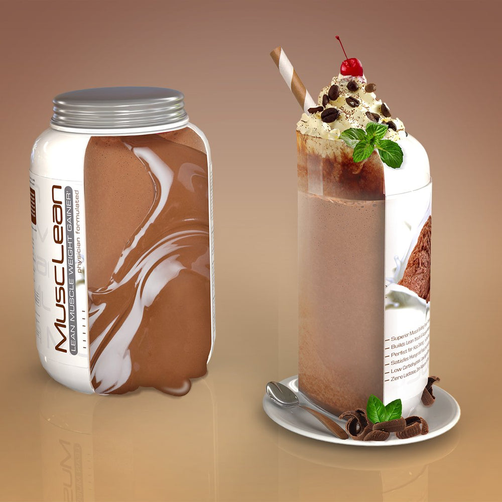 Metabolic Nutrition MusClean dissolving powder with scoop in water.