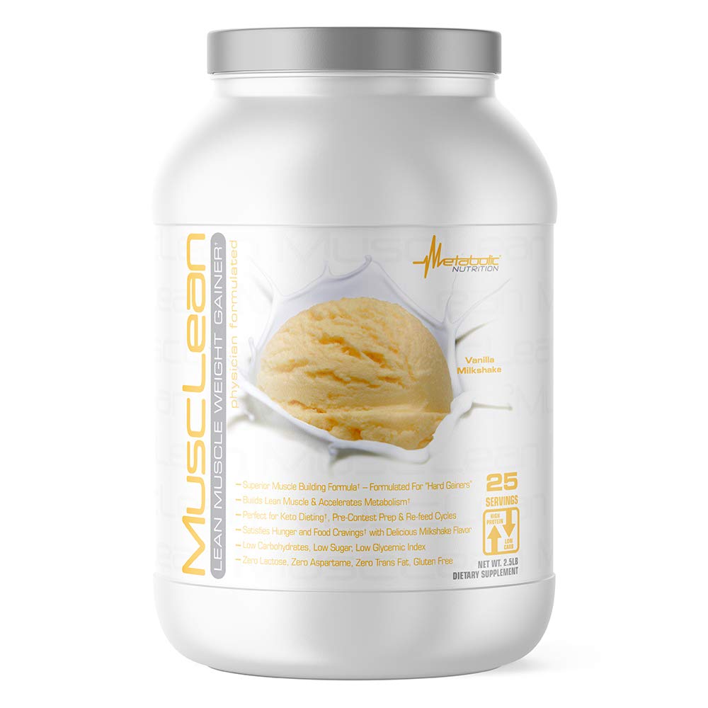 Metabolic Nutrition MuscLean bottle ready for a keto-friendly shake on the go.