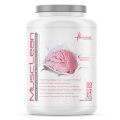Metabolic Nutrition Musclean milkshake pour for a high-protein meal replacement.
