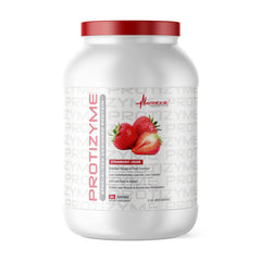 Metabolic Nutrition Protizyme Strawberry Creme bottle for a high protein shake