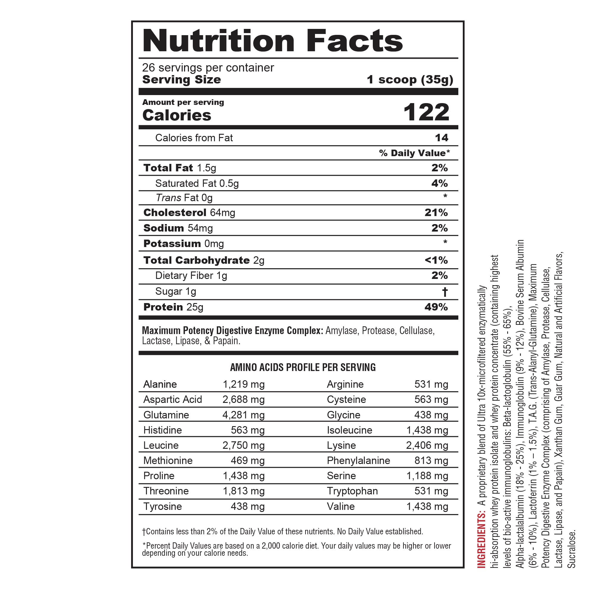 Metabolic Nutrition Protizyme Vanilla Cake bottle for on the go meals